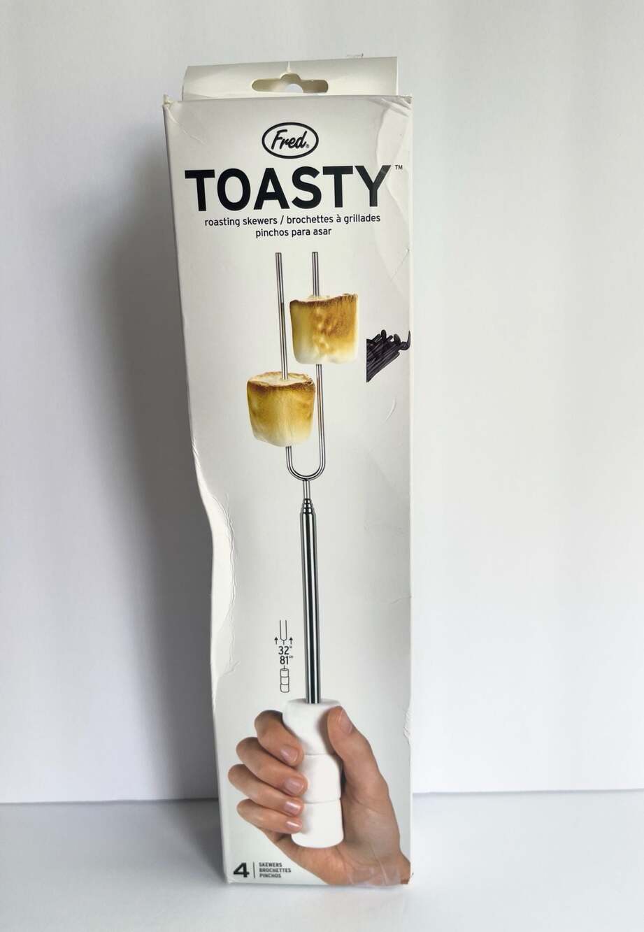 Fred Toasty Roasting Skewers, Set of 4